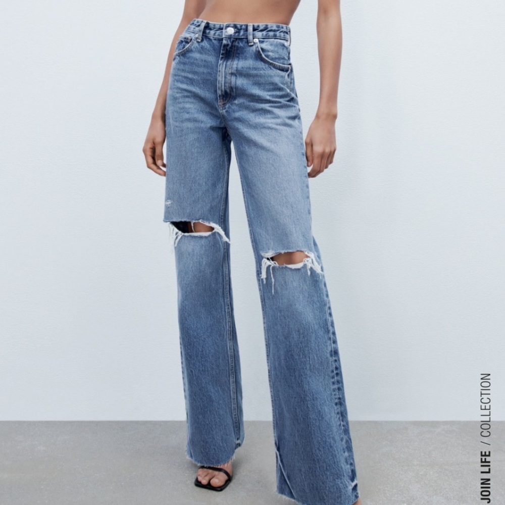 NWOT Zara Wide Leg Jeans